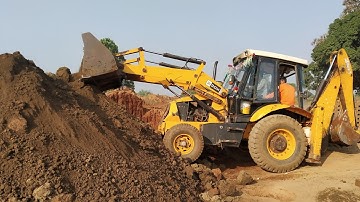 JCB 3dx Working in Shifting Soil and Brick Making | JCP | JCB video