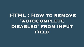 HTML : How to remove 