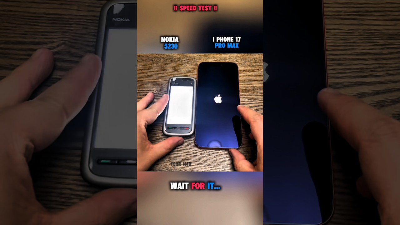🚀NOKIA 5230 VS I PHONE 17 PRO MAX SPEED TEST !!
