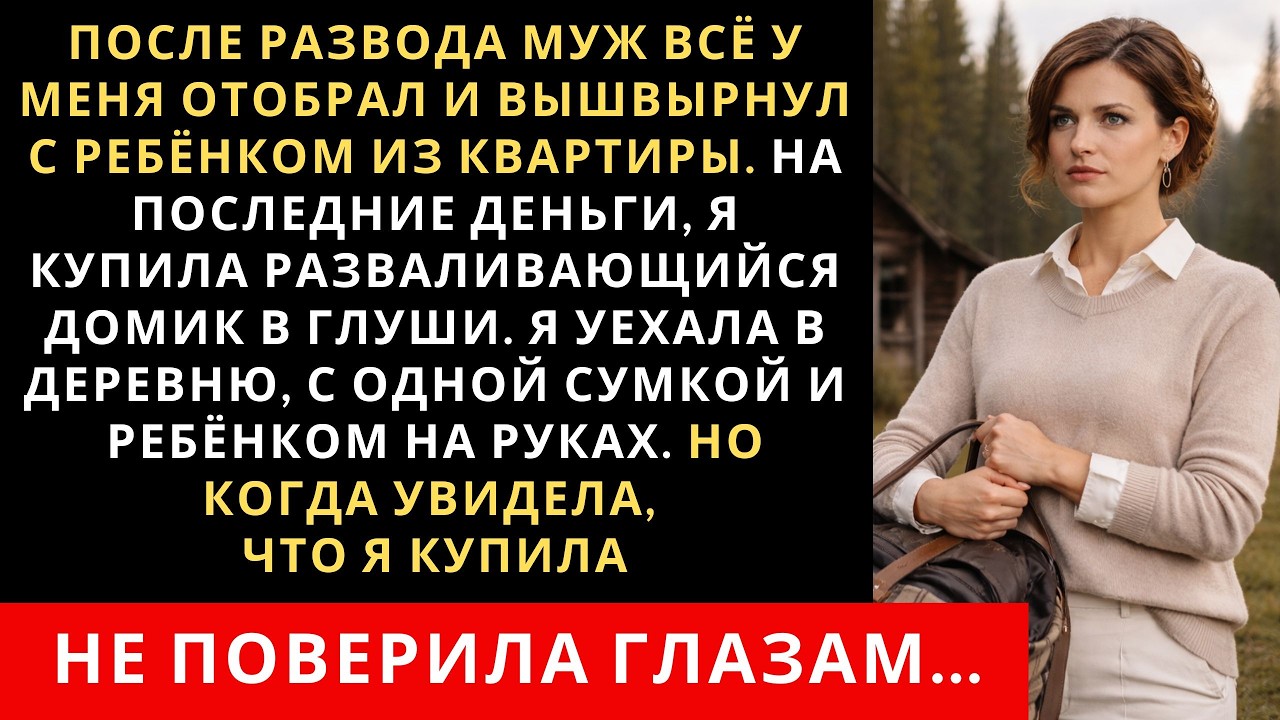 После развода муж всё у меня отобрал и вышвырнул с ребёнком из квартиры. На последние деньги, я