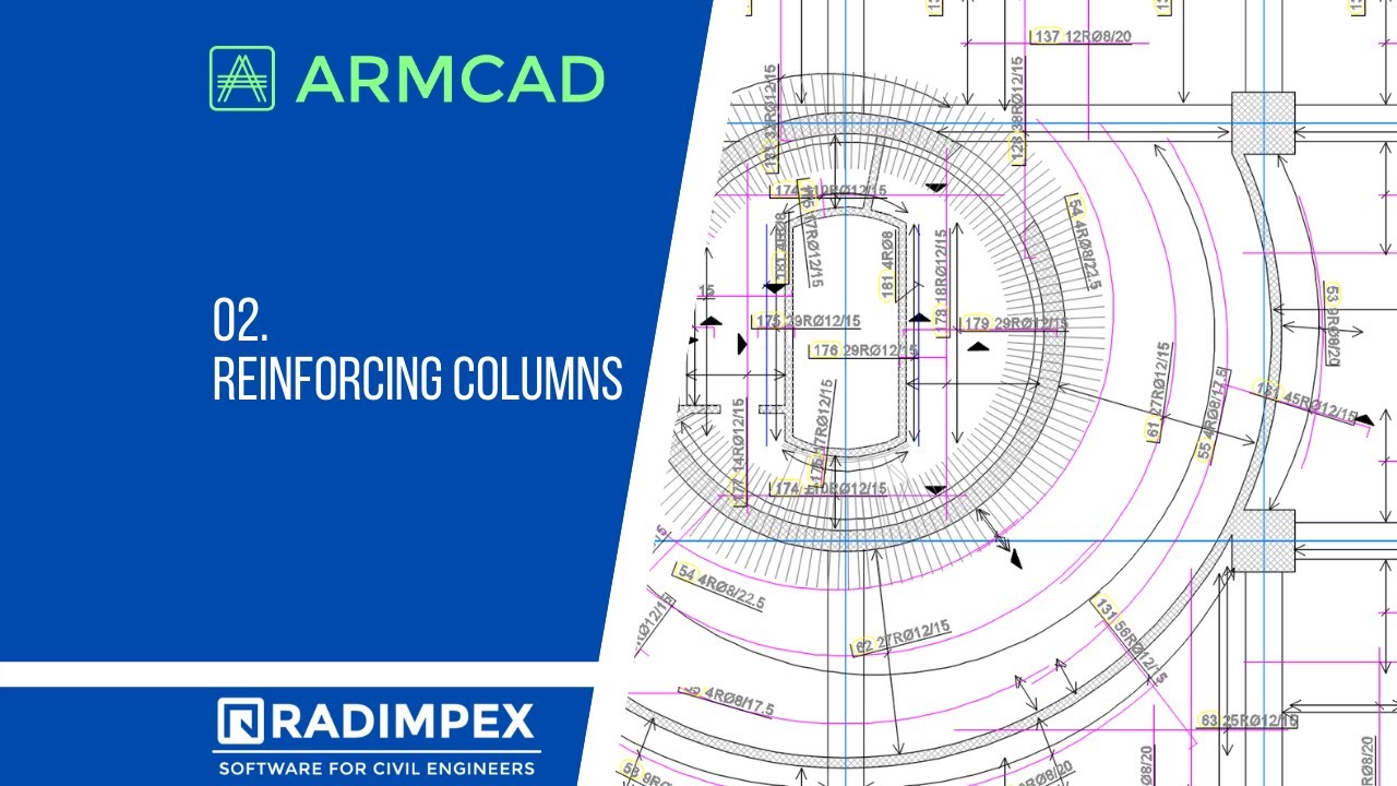 ARMCAD: Reinforcing a column - YouTube