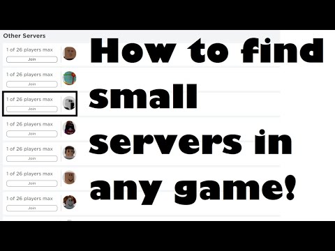 How To Find Empty Servers In Any Game In Roblox Youtube - roblox how to find empty servers