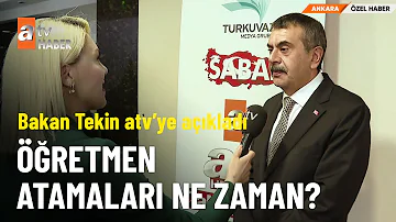 ÖZEL HABER – Milli Eğitim Bakanı atv Haber’de - atv Ana Haber 1 Mayıs 2024