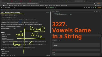 Leetcode Daily Challenge 3227. Vowels Game in a String 12 Sep 2025 | DevOps Python Practice