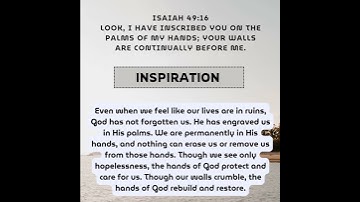 Thumbnail of ISAIAH 49:16