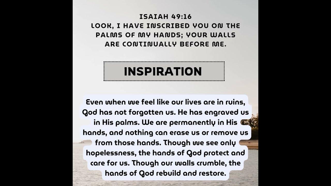 ISAIAH 49:16