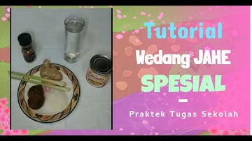 Cara membuat wedang jahe original | wedang jahe spesial | Praktek tugas sekolah SD