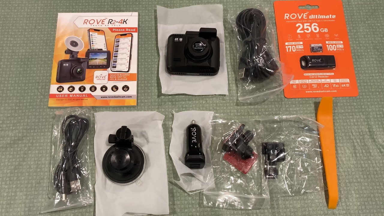 Rove R2 4K Dash Cam Unboxing & Setup 