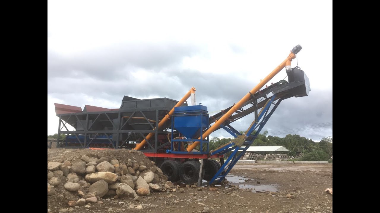 dry mix mobile concrete batching plant to Philippine