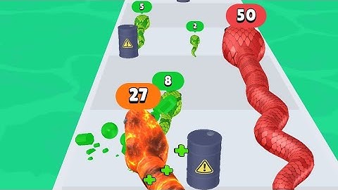 Snake Run Race - All Max Levels - android,gameplay - part 3