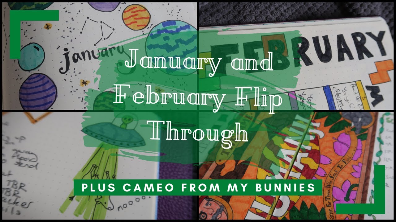 Bullet Journal Flip Through | January & February | plus cameo from my ...