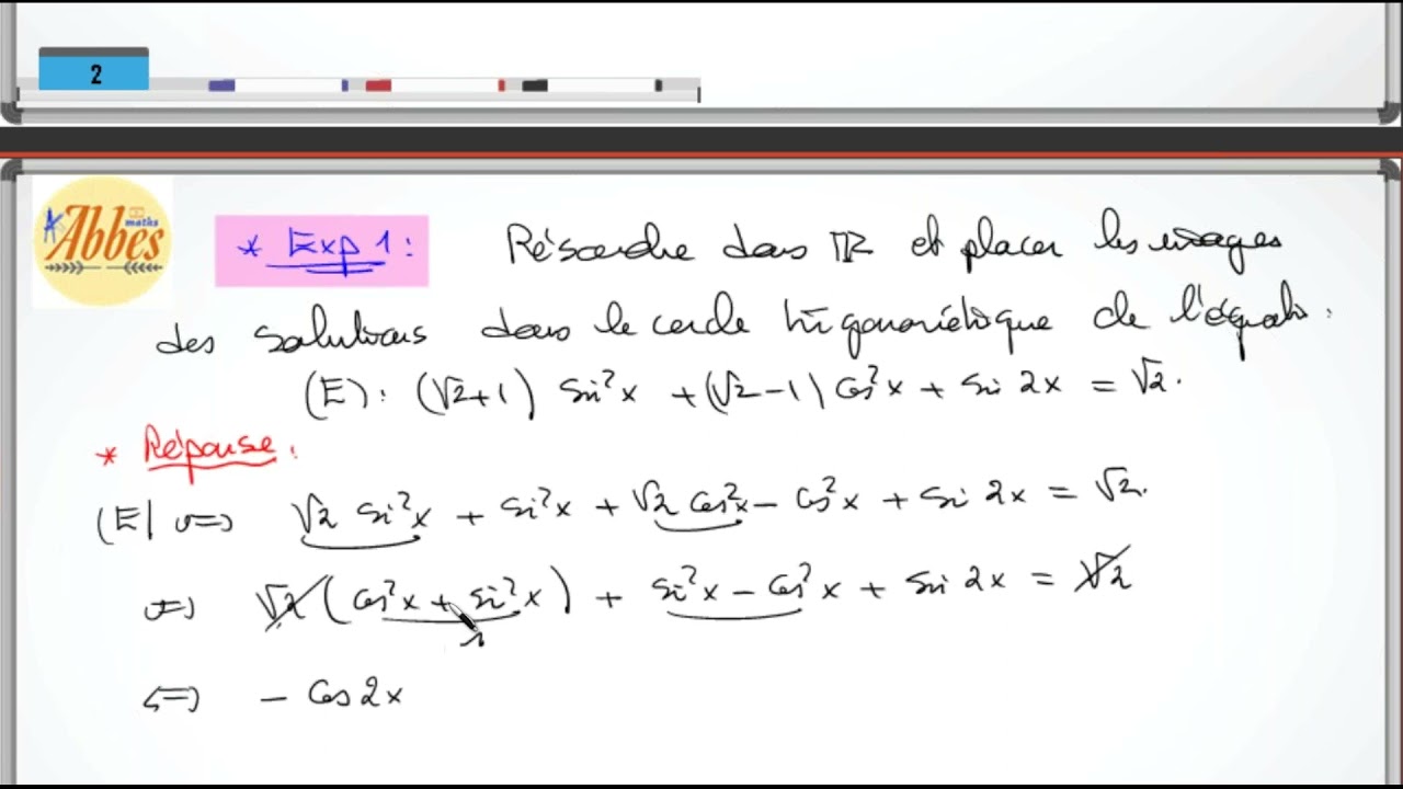 Equation et Inéquation trigonométrique