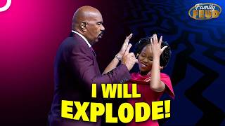 Steve Couldn't Hold It TOGETHER For 60 MINUTES!  | Family Feud Compilations