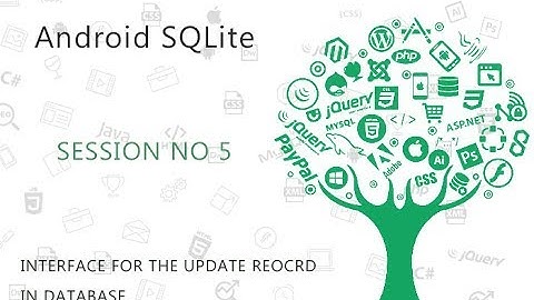 Android SQLite Database Tutorial 5 # Update values in SQLite Database table using Android   YouTube