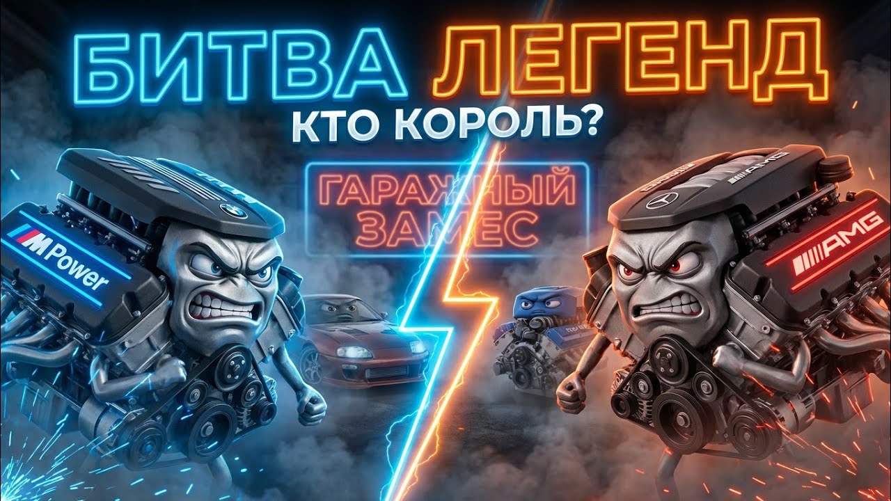КАКОЙ МОТОР ЛУЧШЕ? Битва: AMG vs BMW vs TOYOTA vs FORD | Гаражный Замес