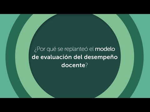 Replanteamiento de la evaluación del desempeño docente 2017