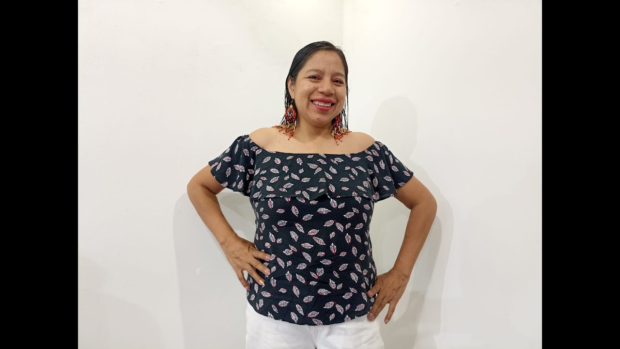 COMO PATRONAR UNA BLUSA CAMPESINA : BLUSA # 124