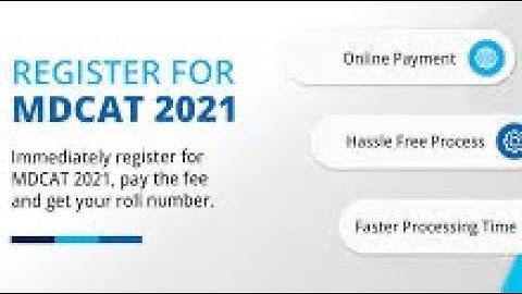 How to apply for MDCAT 2021.
