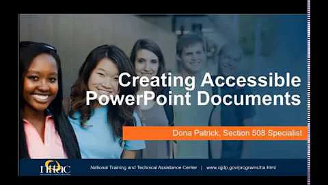 Section 508: Creating Accessible PowerPoint Documents