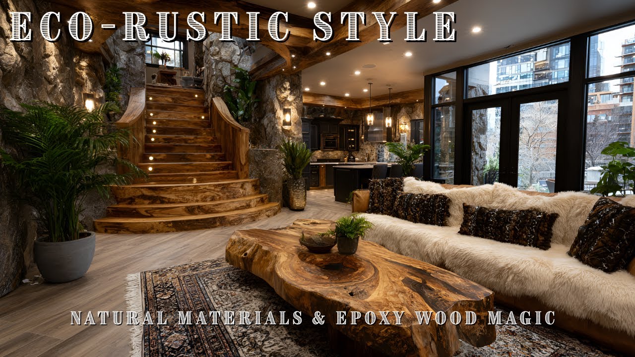 Eco-Rustic Home Decor Trends 2025: Natural Materials & Epoxy Wood Design Ideas