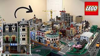 Building & Placing the Green Grocer LEGO Modular Building!