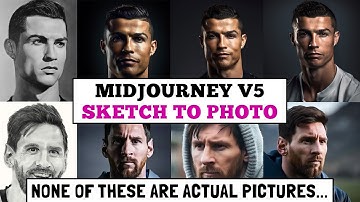 Midjourney Version 5 - Create EXTREME PHOTOREALISM From Sketches And Drawings!  Full Prompt Guide