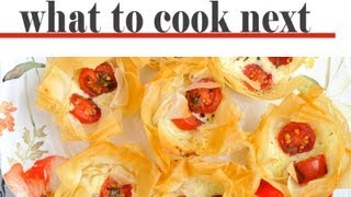 How To Make Phyllo Tarts, Ricotta Tomato Phyllo Tarts