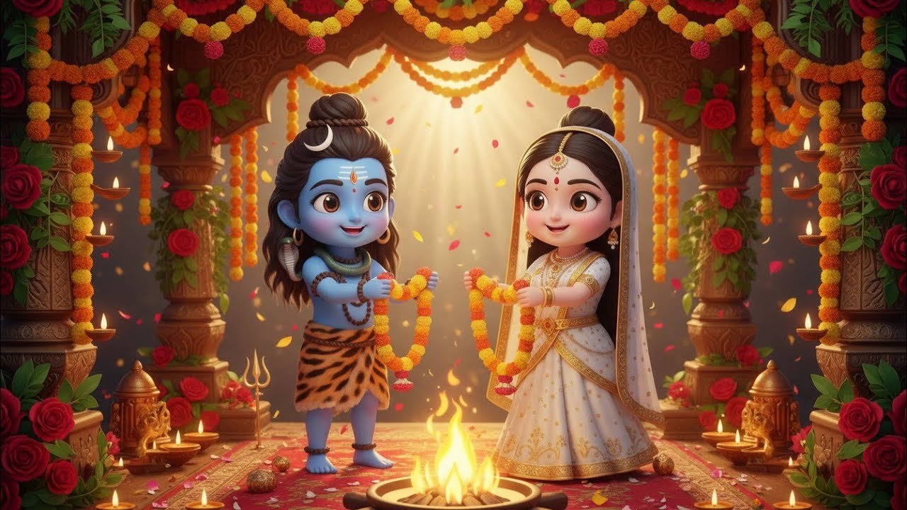 Maha Shivratri Song | Mahadev Dance Rhyme for Kids | Shiv Parvati Festival Video | Shivratri