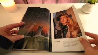 Serene Page Turning ASMR with a Crinkly Magazine - No Talking