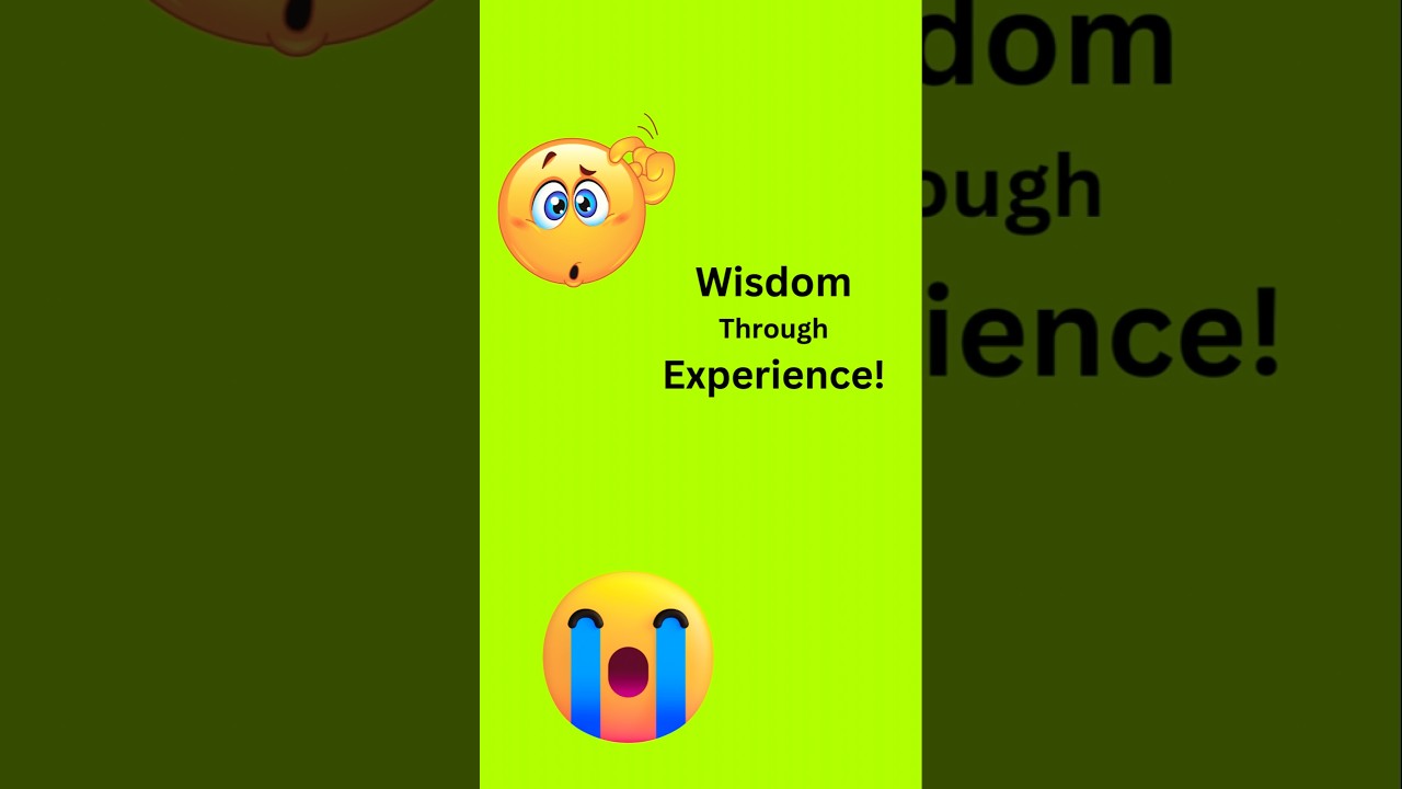 "Wisdom Through Experience" How Life Lessons Teach us!  👀🥰 Animation brought to Life! A must Watch!