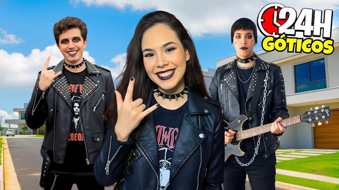 VIRAMOS GÓTICOS POR 1 DIA! *comemos um morcego? 🦇