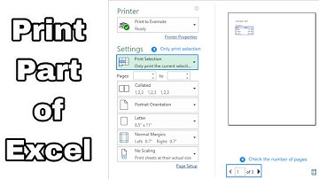 How to Print Part of an Excel Spreadsheet - how to print part of excel sheet