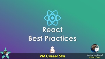 React Best Practices Step By Step Explained #VenkateshMogili #WebGuru #JavaScript #ReactJS