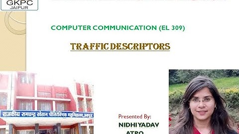 Traffic Descriptor II By Nidhi Yadav II EL 309 II GPC JAIPUR