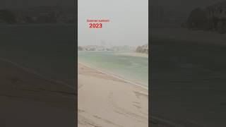 Summer Suntorm At Palm Island Beach Dubai 2023vlog short satisfying