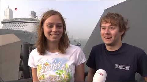 Grootste cruiseschip ter wereld in Rotterdam