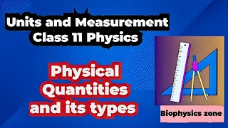 Physical quantities and its types physics class 11 | Units and measurements