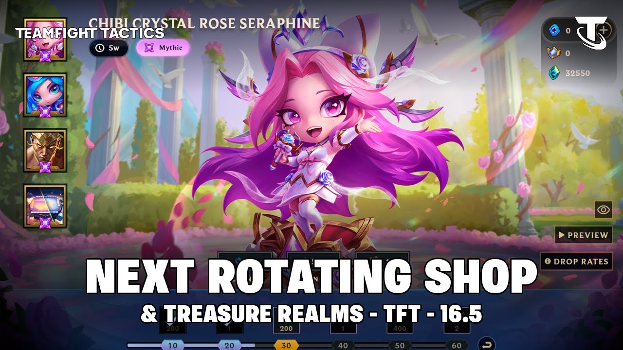 NEW ROTATING SHOP & TREASURE REALMS & PASS | TFT 16.5