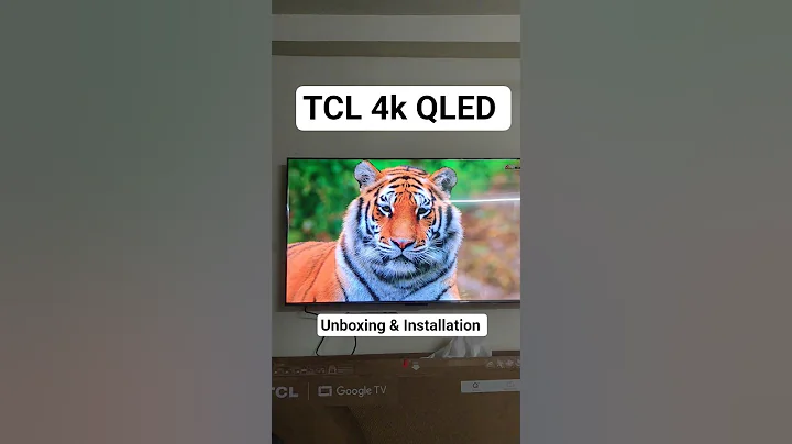 TCL 4k 55 Inch QLED Google TV Full Installation & Unboxing #bbd #tcl #55inchtv #qledtv #shortvideo