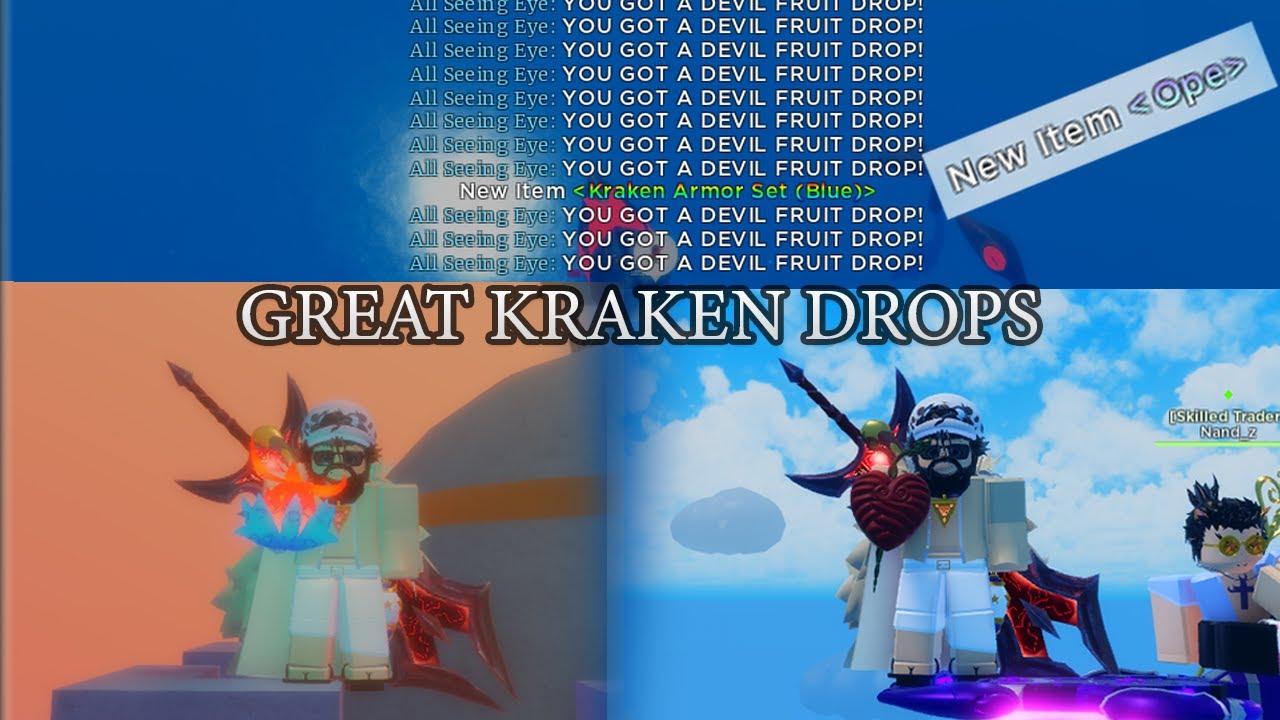 Grand Piece Online - Kraken Weapons/Armor/Items - GPO - Fast Delivery