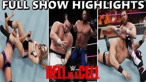 WWE 2K18 HELL IN A CELL 2018 FULL SHOW - PREDICTION HIGHLIGHTS PART 1
