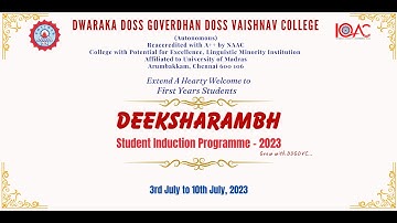 DEEKSHARAMBH 2023 STUDENT INDUCTION PROGRAMME - (04/07/2023 - DAY 2 - SESSION 2)
