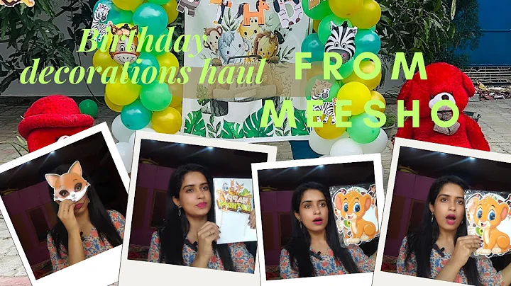 jungle theme birthday party decoration haul from Meesho 🎈🎈