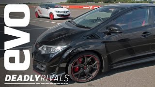 Renaultsport Megane 275 Trophy-R vs Honda Civic Type R | evo DEADLY RIVALS Renaultsport Megane 275 Trophy-R vs Honda Civic Type R | evo DEADLY RIVALS