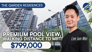 The Garden Residences- 1-Bedroom with 452 sqft @Serangoon North View District 19 | $799,000 |Jun Wei