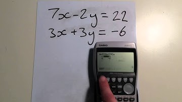 Graphical Calculator Quick Tip: Simultaneous Equations