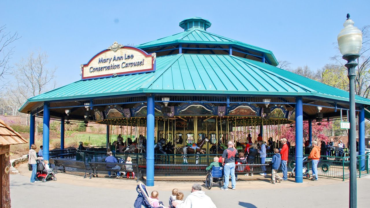 Riding the Conservation Carousel at St. Louis Zoo - YouTube