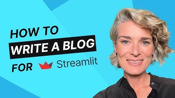 How to write a blog post for Streamlit