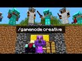 Minecraft Manhunt but i secretly used creative mode..