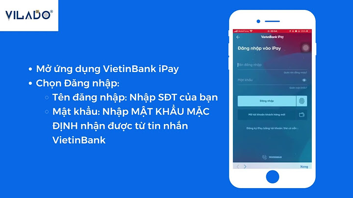 Kích hoạt the Vietinbank trên điện thoại